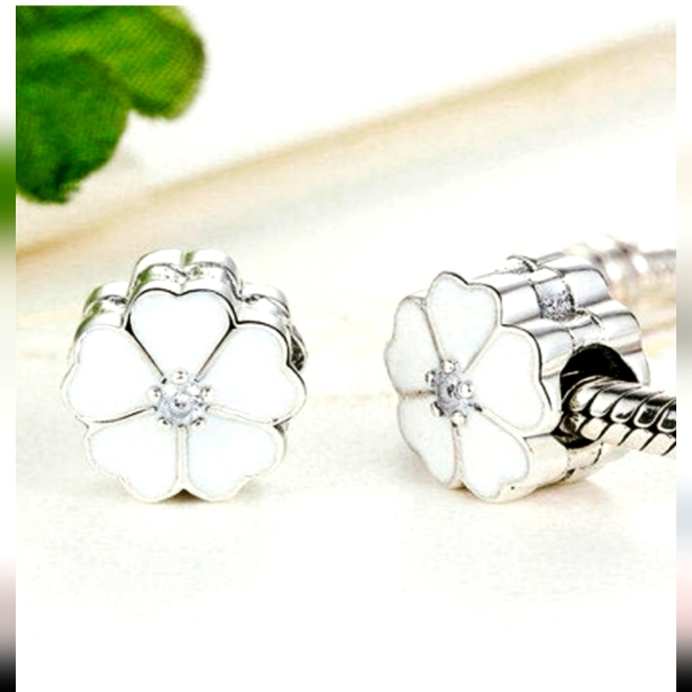 COPY - PAIR of Pandora  Primrose Clip Charms Authentic